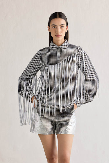 BLACK CHECK SHIRT