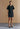 Black Denim Embellished Dress