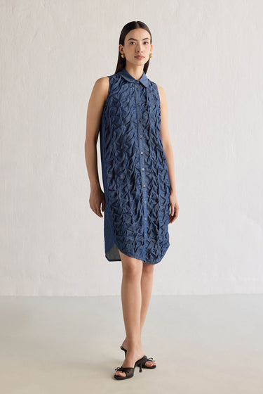 DENIM HANDTUCK DRESS