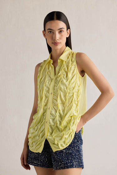 LIME HANDTUCK SHIRT