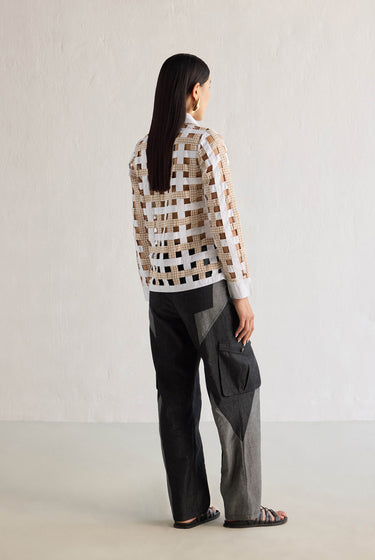 BEIGE WEAVE SHIRT