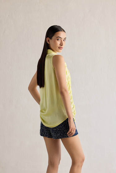 LIME HANDTUCK SHIRT