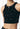 Black Studded Rib Top