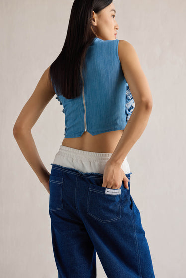 DENIM 3D TOP