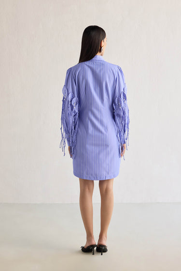 STRIPE SHIRT DRESS