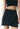 Black Studded Rib Top