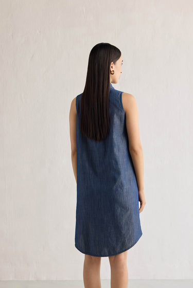 DENIM HANDTUCK DRESS