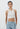White Studded Rib Top