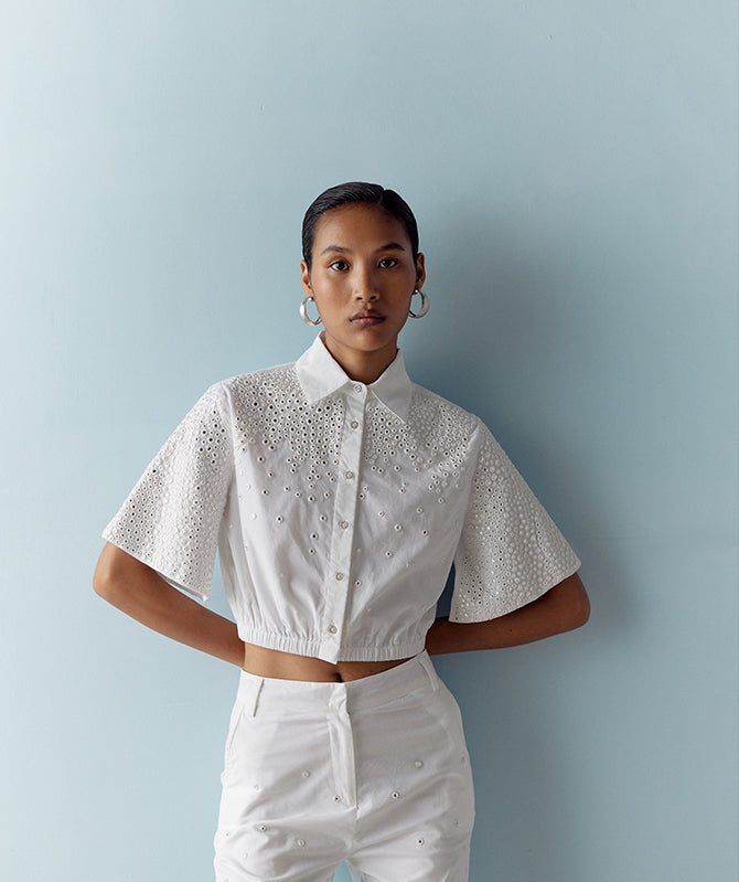 APPLIQUE TAPES DENIM JACKET Mellowdrama