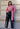 NIKI MEHRA IN OUR RED STRIPE BOW SHIRT & MIX & MATCH CARGO PANTS