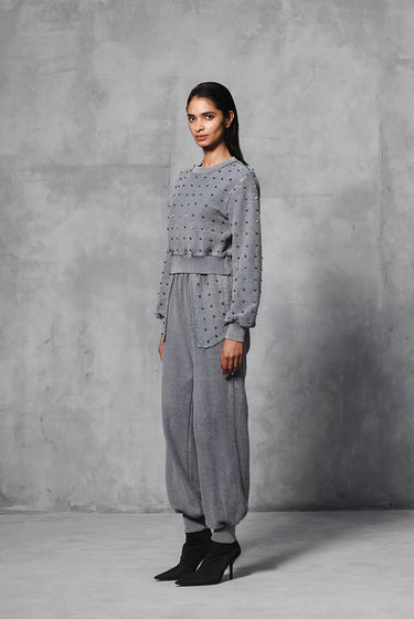 OVERDYED STUDDED TRACKPANTS