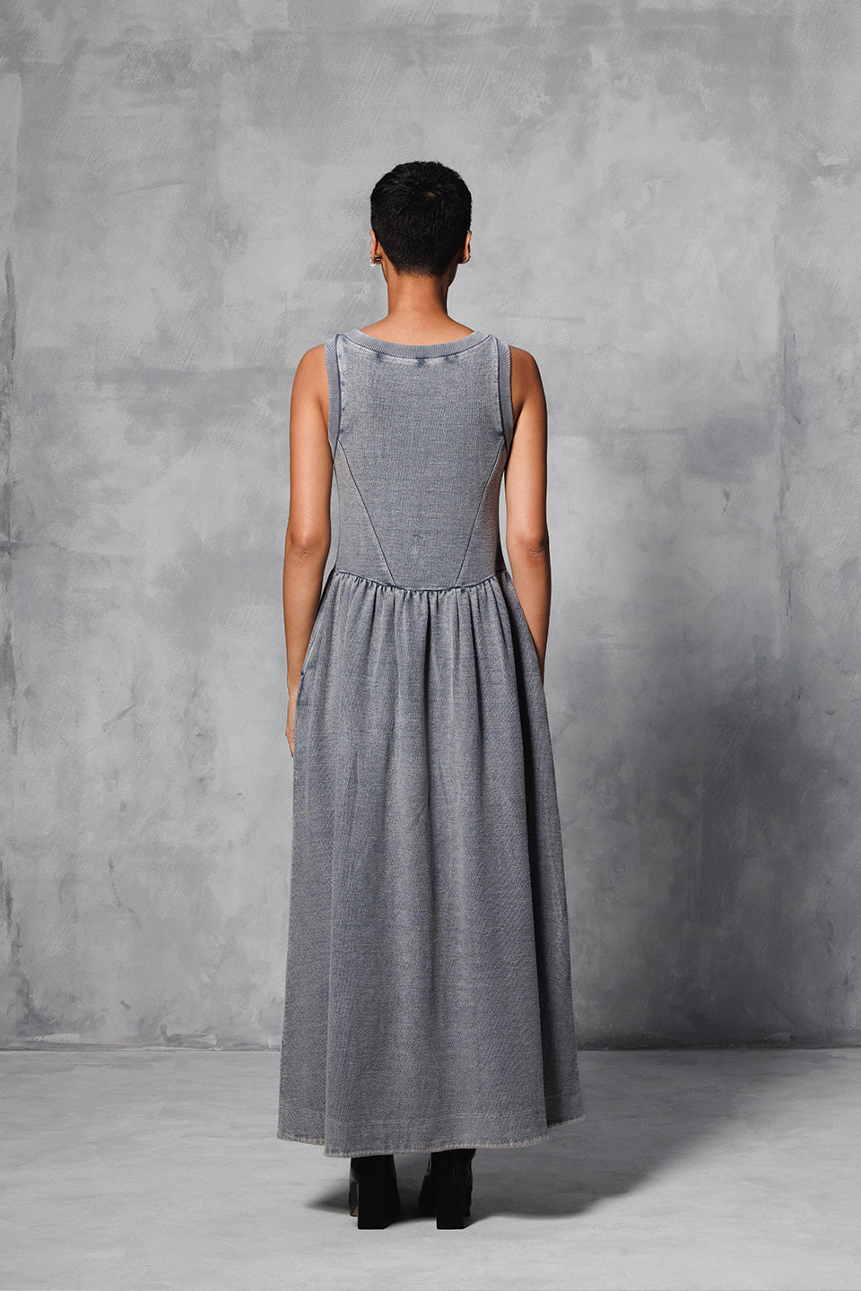 OVERDYED TERRY DRESS