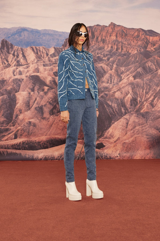 APPLIQUE TAPES DENIM JACKET Mellowdrama