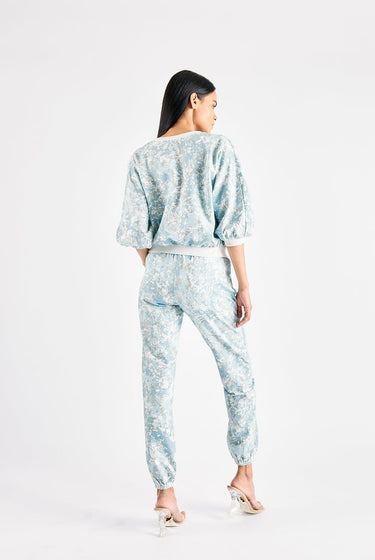 BLUE ABSTRACT PRINTED TRACKSET - MellowDrama